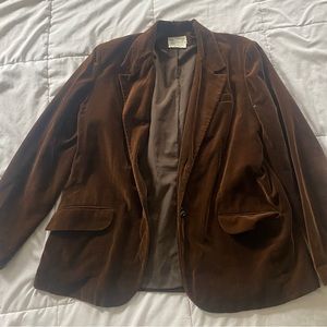 70s brown velvet blazer